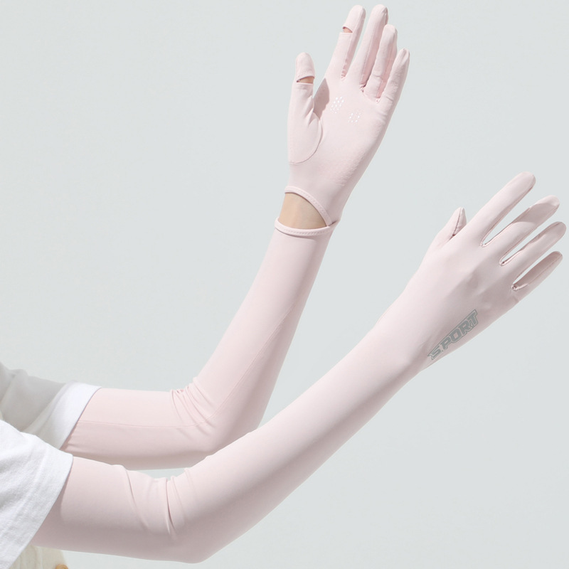 Touch Screen Gloves - 아이스 슬리브 여성 승마 자외선 차단