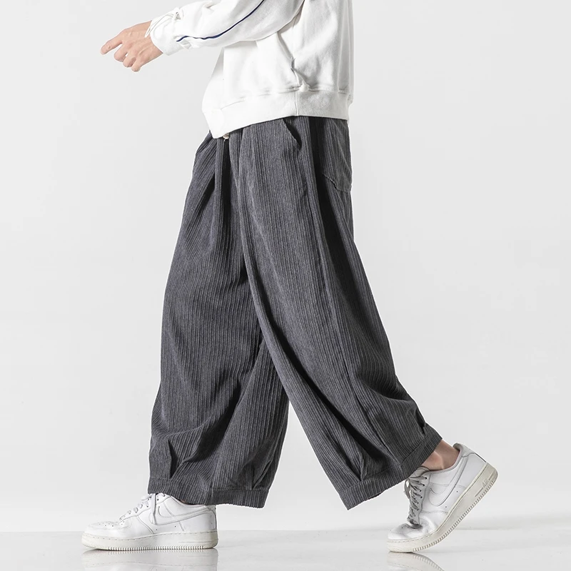Corduroy Pant Warm - 남성용 일본 따뜻한 두꺼운 코듀로이 바지,