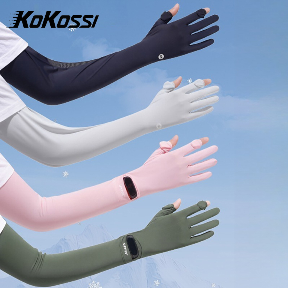 Touch Screen Gloves - KoKossi 여름 여성용 팔 커버 통기성