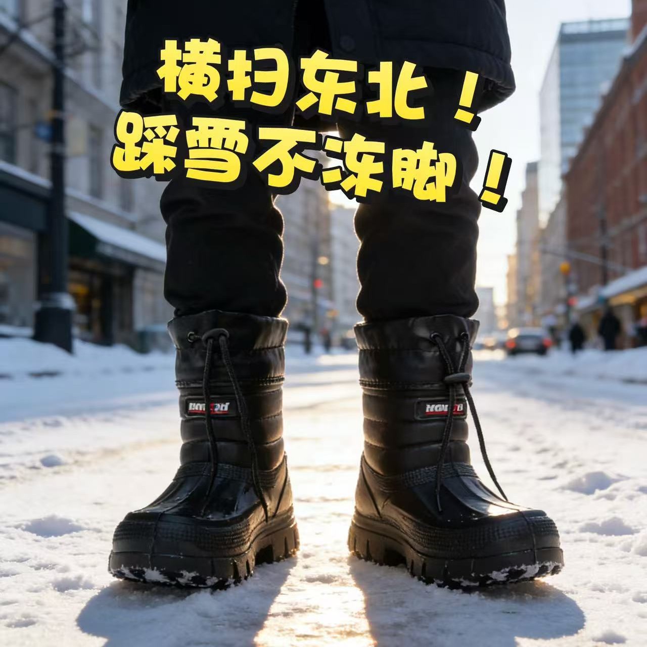 Waterproof Winter Boot - 남성용 스노우 부츠, 신상 벨벳 따뜻한