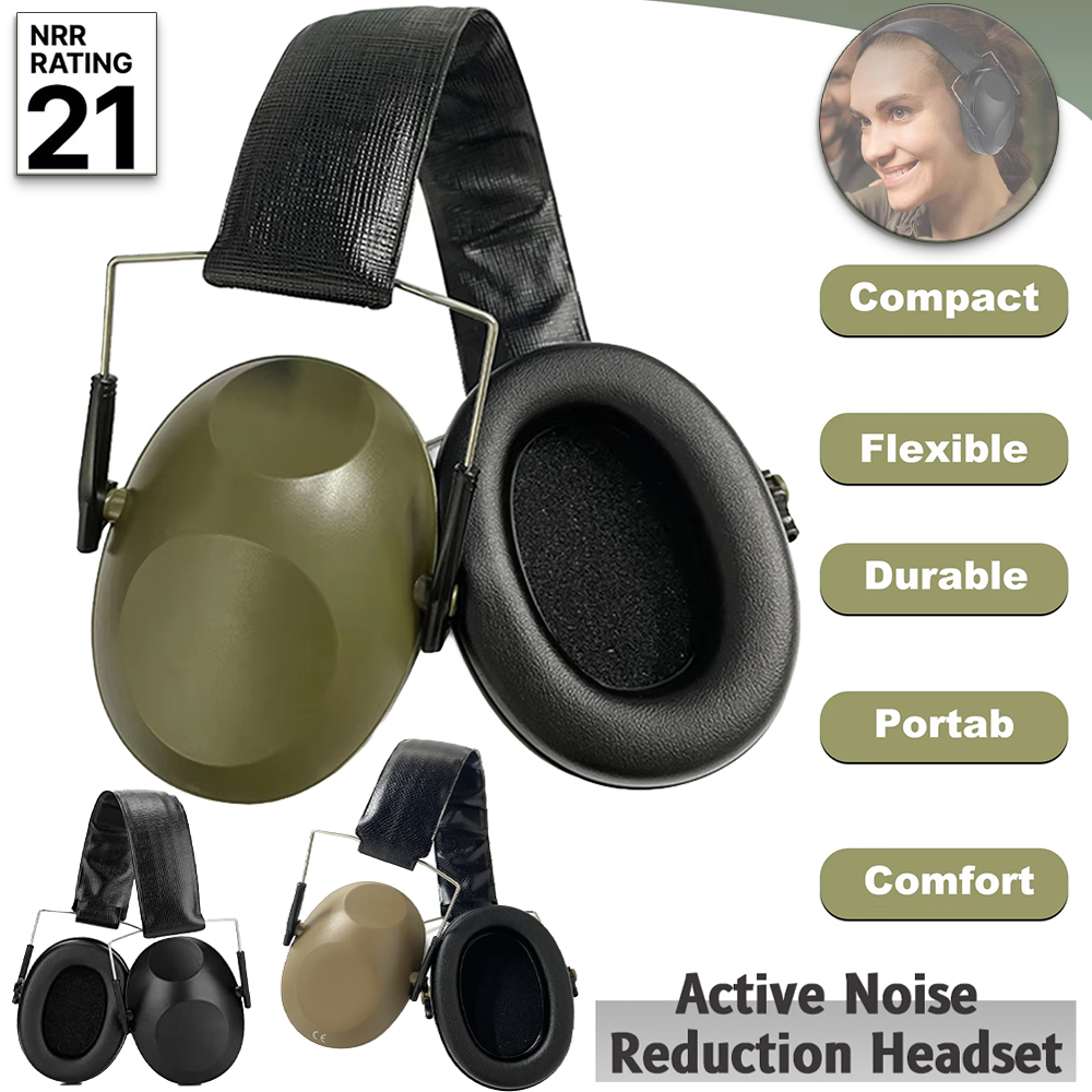 Earmuffs Foldable - 소음 감소 안전 귀마개 슈터용 청력