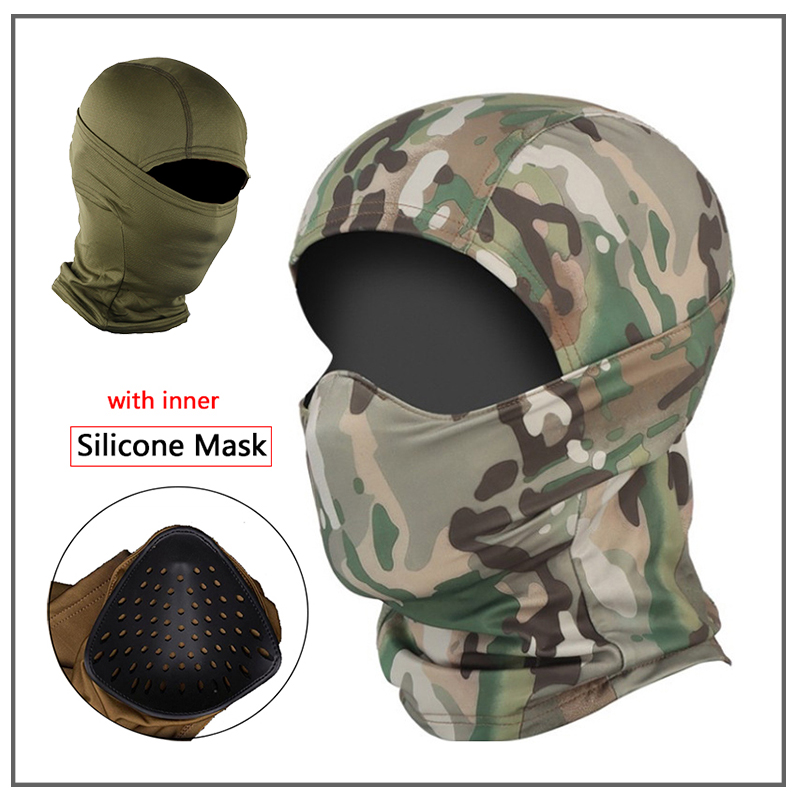Balaclava Ski Mask - 전술 에어소프트 풀페이스 발라클라바 페인트볼 사이클링