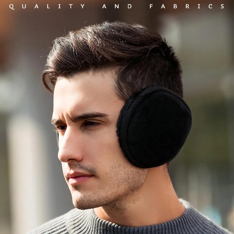 Earmuffs Foldable - 겨울철 남녀공용 대형 접이식 폴라플리스 귀마개