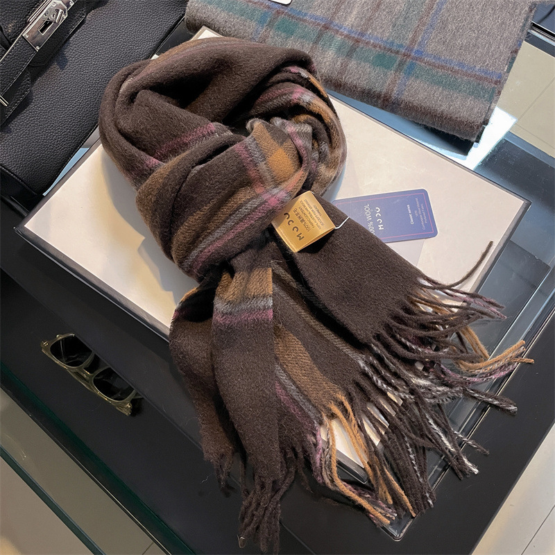 Wool Scarf Men - 고품질 순수 100% 울 남성 스카프