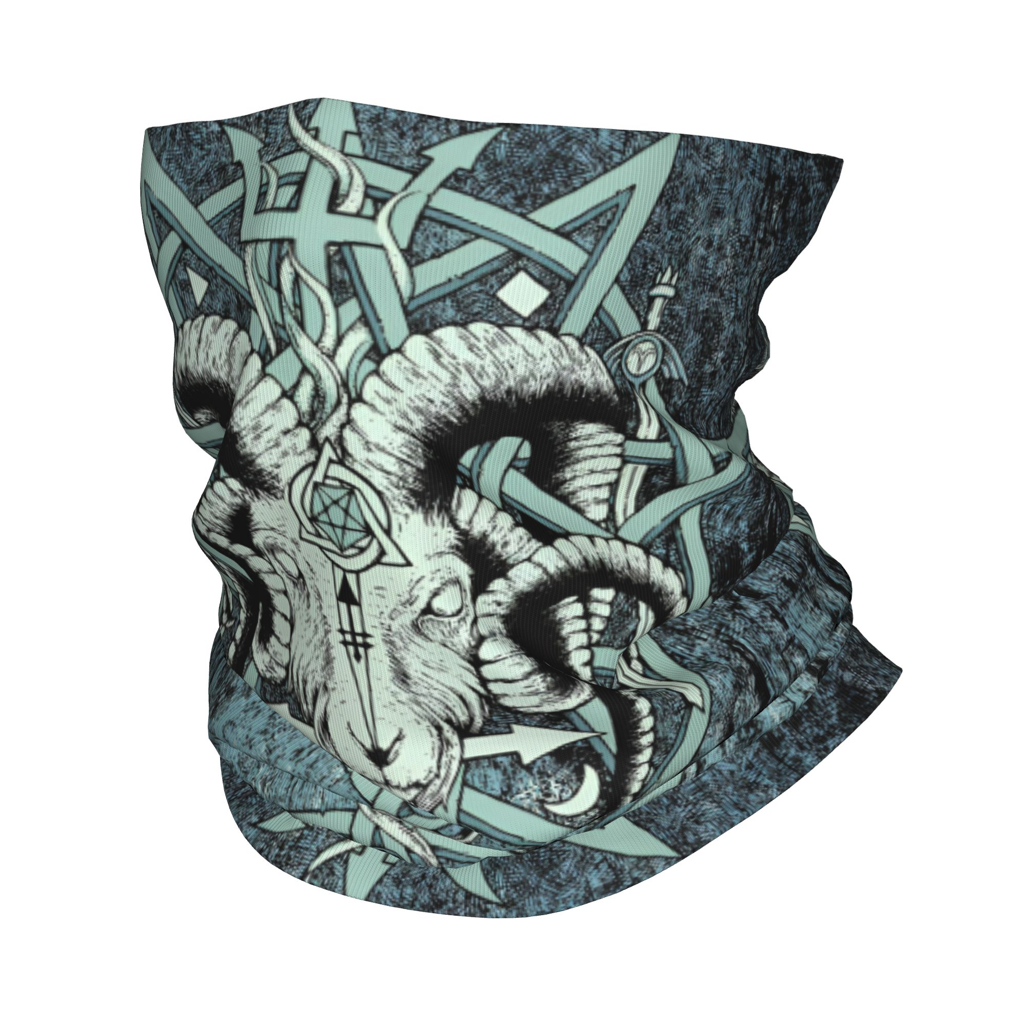 Neck Gaiter Fleece - 커스텀 사바틱 고트 바포메트 사타닉 오컬트