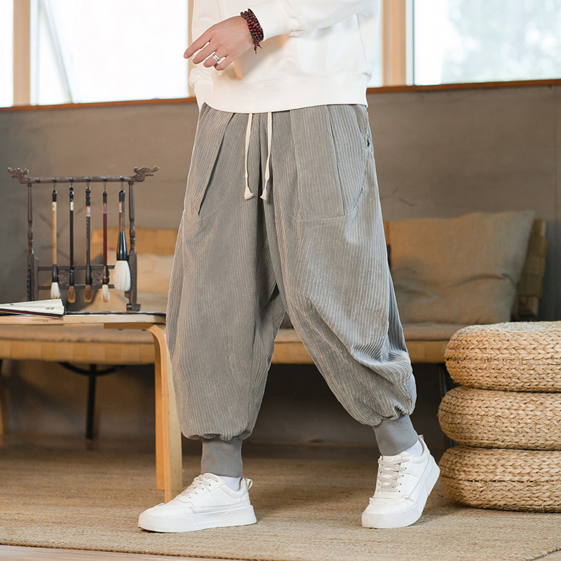 Corduroy Pant Warm - 2023 남성 겨울 솔리드 컬러 코듀로이