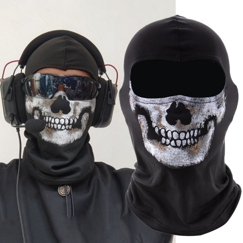 Balaclava Ski Mask - 게임 COD 유령 해골 코스프레 무서운