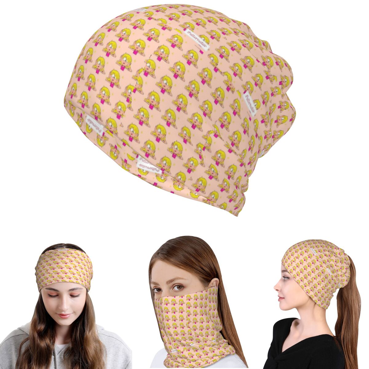Knit Beanie Hat Warm - Lizzie Mcguire 만화 반다나 넥 커버
