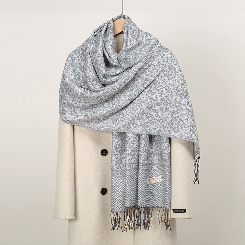 Cashmere Pashmina Wrap - 2024 럭셔리 두꺼운 캐시미어 스카프 여성
