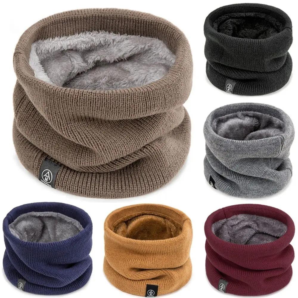 Wool Scarf Men - 패션 여성 니트 스카프 솔리드 캐시미어