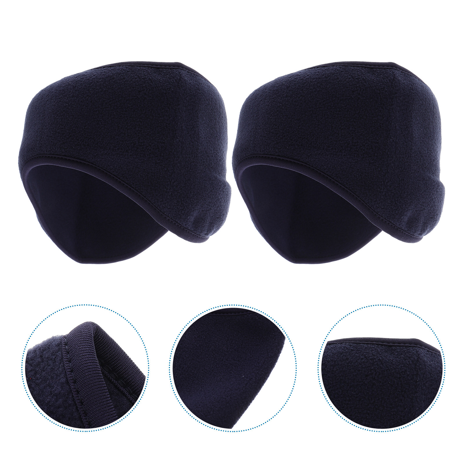 Fleece Ear Warmer Band - 2Pcs 따뜻한 방풍 머리띠 폴라 플리스
