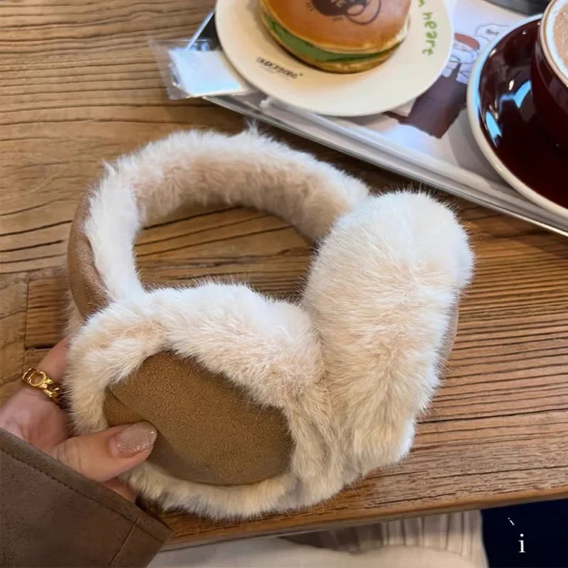 Earmuffs Foldable - 패션 플러시 귀마개 접이식 두꺼운 울