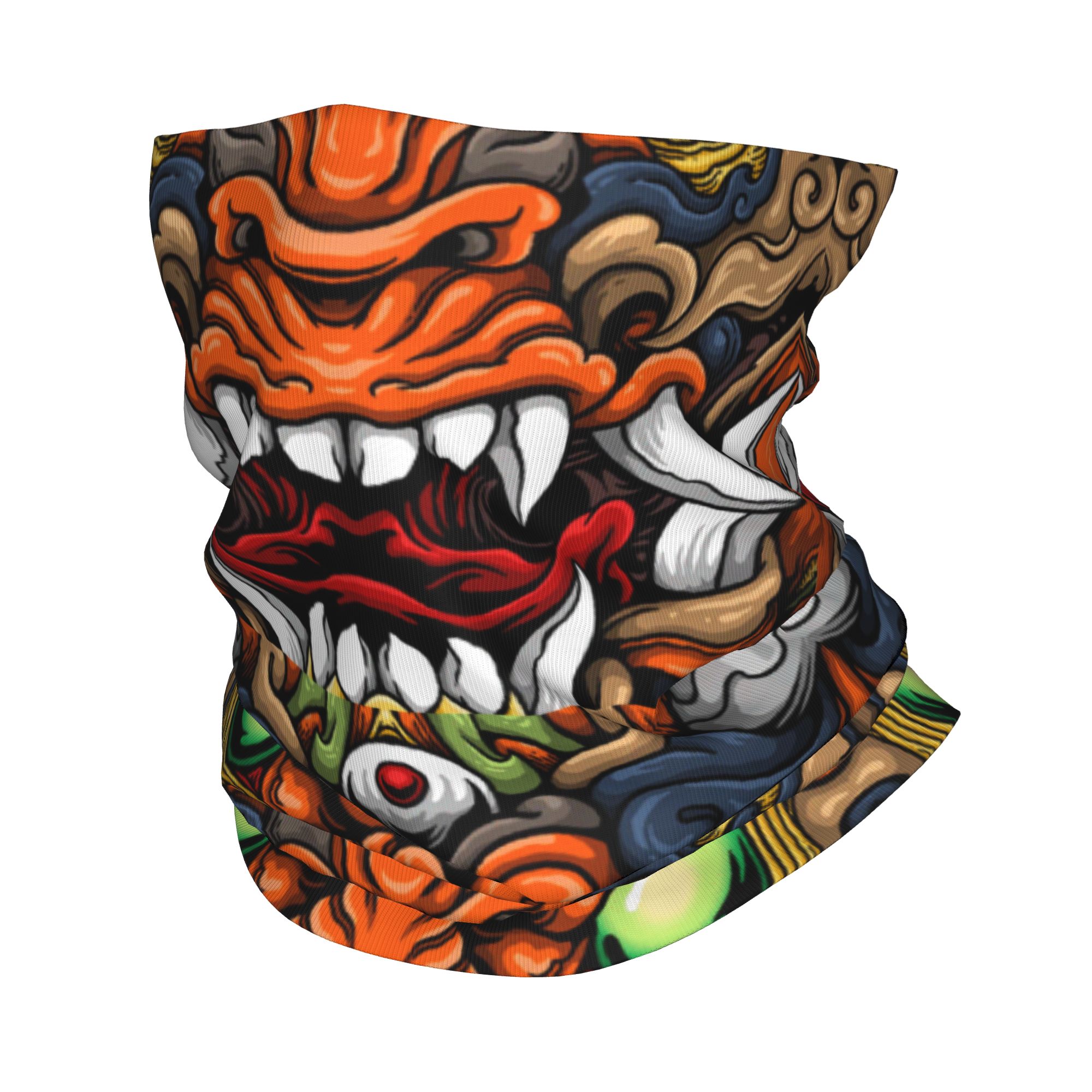 Neck Gaiter Fleece - 커스텀 사무라이 악마 오니 겨울 헤드밴드