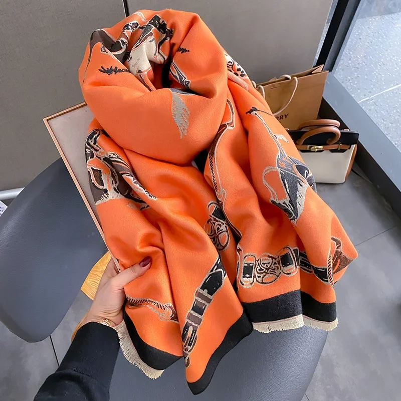 Cashmere Pashmina Wrap - 2024 럭셔리 따뜻한 파시미나 목도리 여성