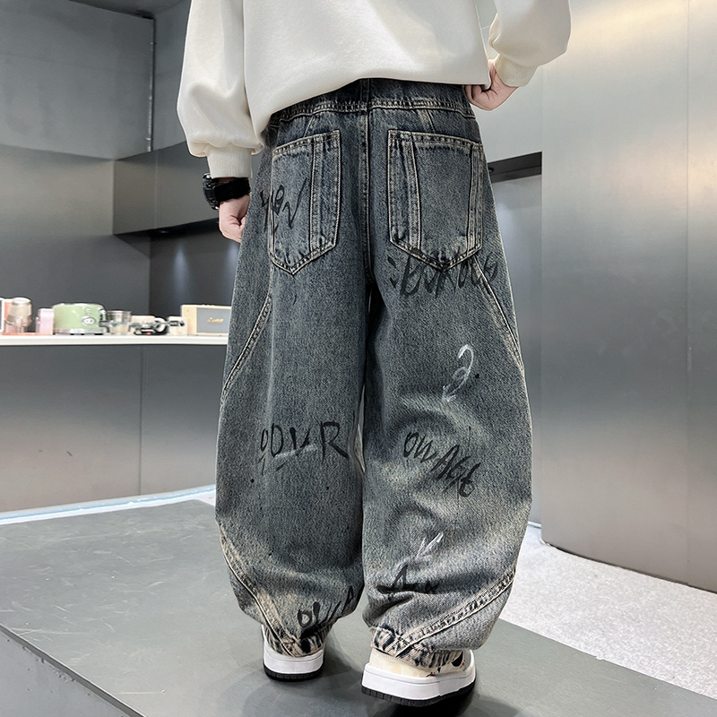 아이들 겨울용 따뜻한 보온 데님 팬츠, 레터링이 있는  - Corduroy Pant Warm 리뷰 및 가격