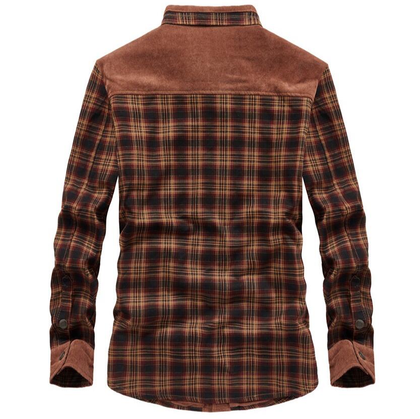 남성용 재킷 겨울 방풍 보온 캐주얼 셔츠 플래드 셰르파 - Flannel Shirt Lined 리뷰 및 가격
