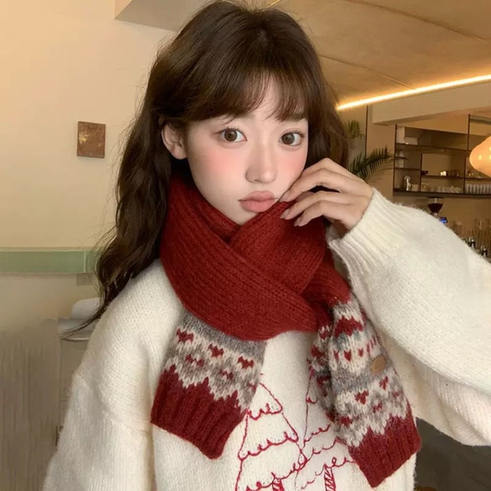 클래식 울 자카드 니트 스카프 두꺼운 겨울 캐시미어 스 - Wool Scarf Men 리뷰 및 가격