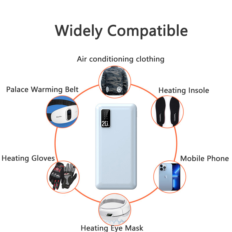 7.4V DC 가열 조끼 파워 뱅크, 20000mAh  - Heated Vest Battery 리뷰 및 가격