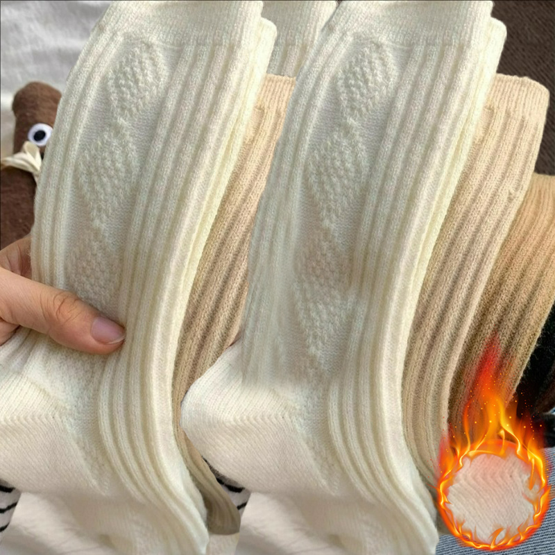 여성용 겨울용 캐시미어 울 양말 3켤레 세트, 두꺼운  - Thermal Sock Wool 리뷰 및 가격