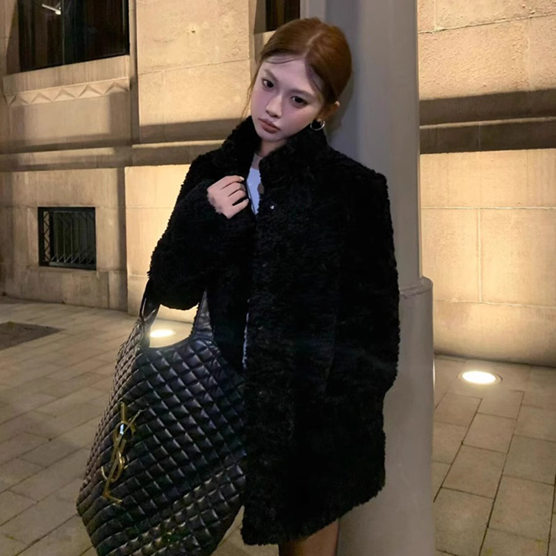 양털 재킷 코트 여성용 허리 조임형 피코트 더블 브레스 - Wool Coat Peacoat 리뷰 및 가격