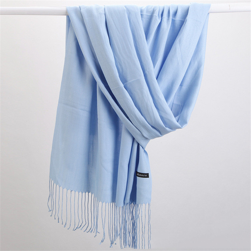 패션 솔리드 컬러 2023 여성 스카프 겨울 Hijab - Cashmere Pashmina Wrap 리뷰 및 가격