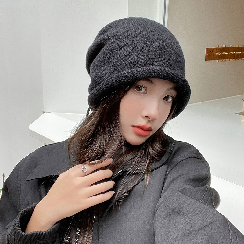 니트 보닛 후드 여성용 겨울 따뜻한 루즈핏 비니 모자  - Knit Beanie Hat Warm 리뷰 및 가격
