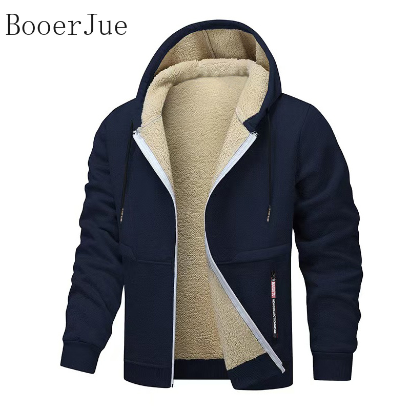 두꺼운 셰르파 안감 후드 지퍼 재킷 두꺼운 스트리트웨어 - Sherpa Hoodie Fleece 리뷰 및 가격