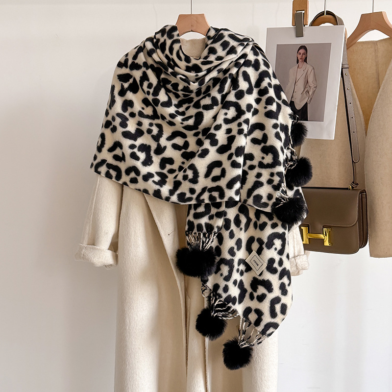 신상 럭셔리 겨울 레오파드 양면 캐시미어 스카프 고급  - Cashmere Pashmina Wrap 리뷰 및 가격