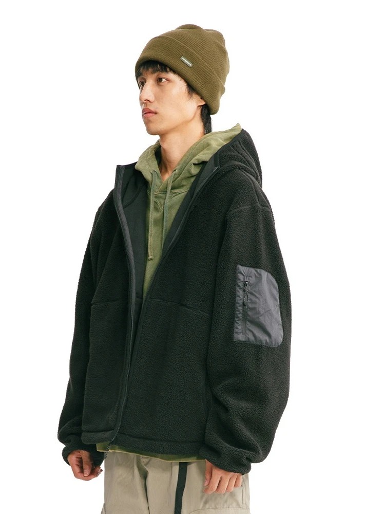 남성용 후드티 가을 겨울 면 재킷 야외 스포츠 단색 루 - Sherpa Hoodie Fleece 리뷰 및 가격