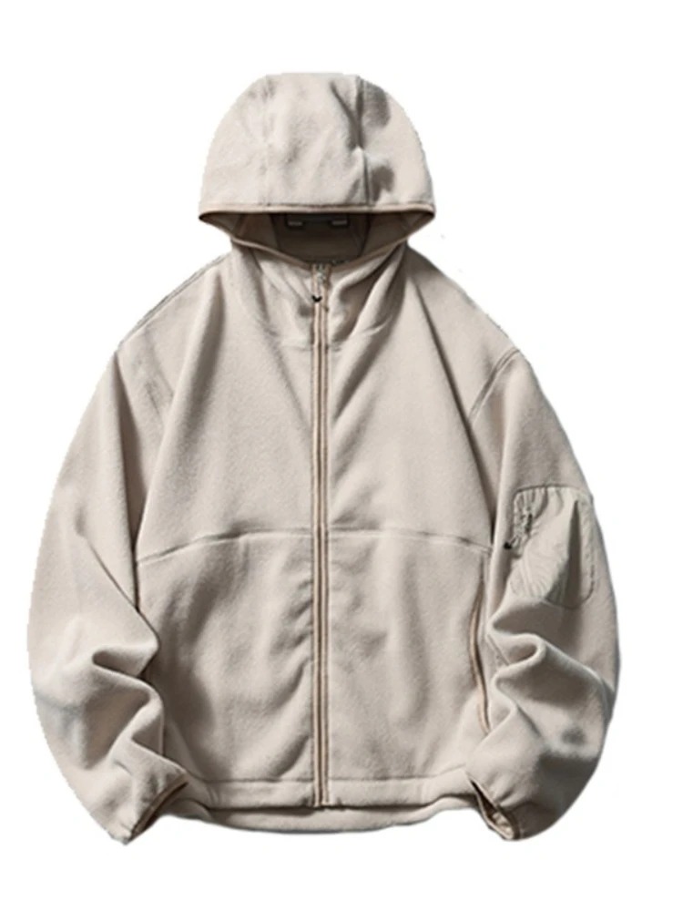 남성용 후드티 가을 겨울 면 재킷 야외 스포츠 단색 루 - Sherpa Hoodie Fleece 리뷰 및 가격