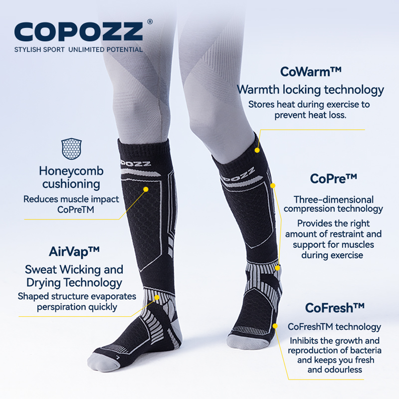 COPOZZ 새로운 겨울 스키 양말 남성 여성 열 메리 - Thermal Sock Wool 리뷰 및 가격