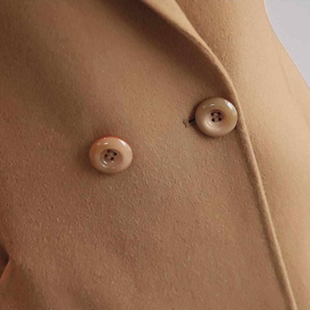 2025 우아한 여성용 울 코트 노치 라펠 싱글 브레스 - Wool Coat Peacoat 리뷰 및 가격
