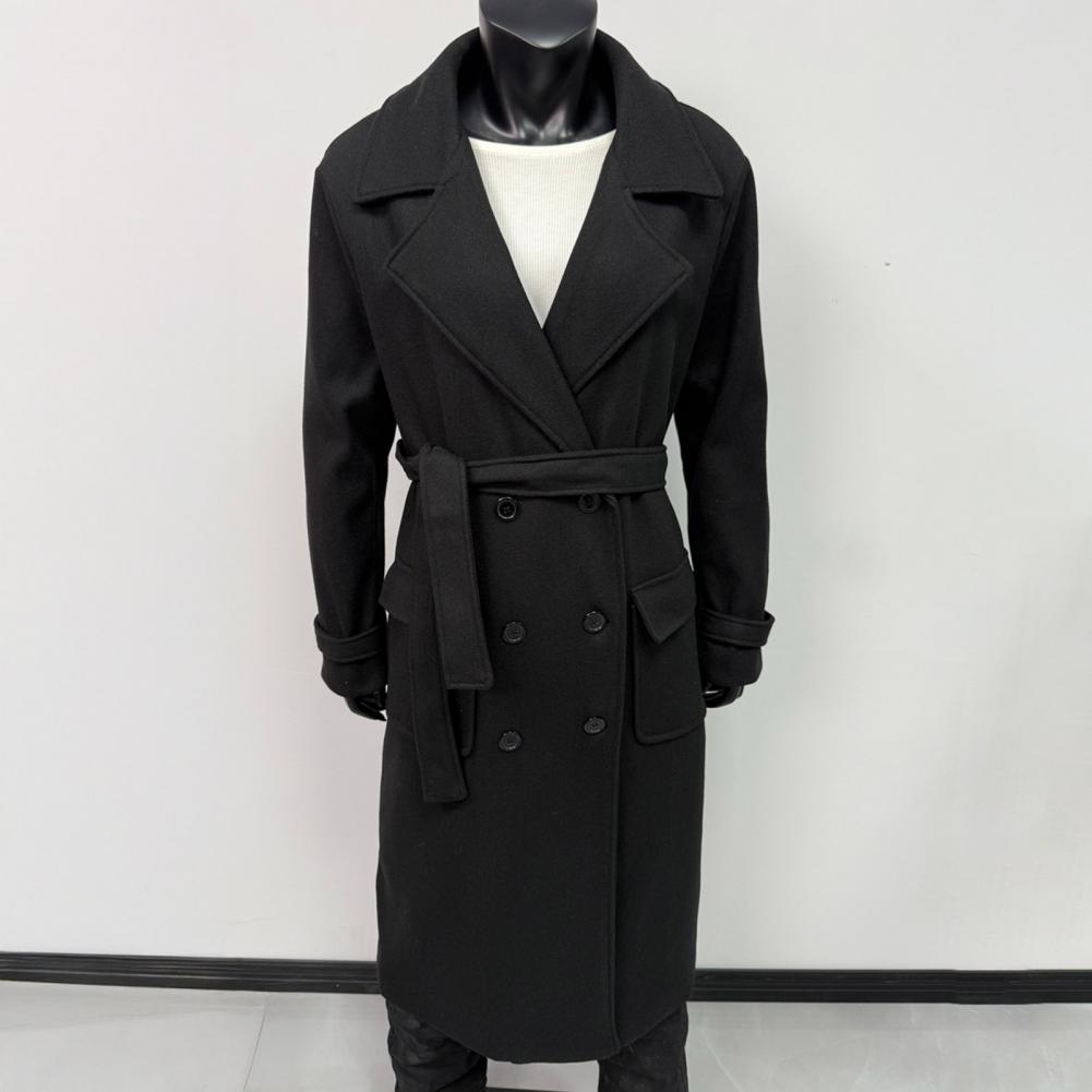 긴소매 코트 여성 코트 여성용 더블 브레스티드 트렌치  - Wool Coat Peacoat 리뷰 및 가격