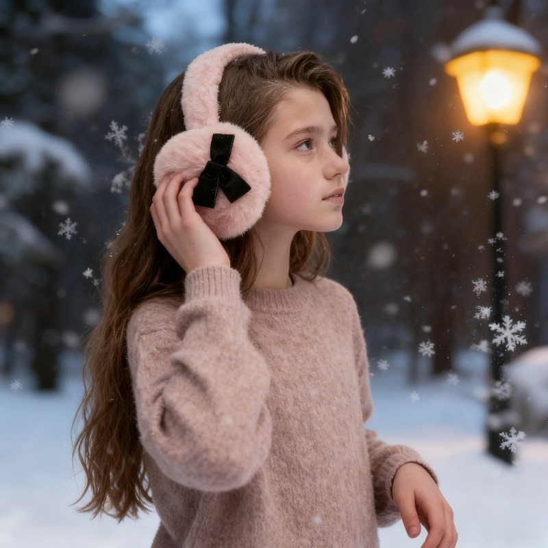 1개 여성용 겨울 단색 귀마개, 야외용 따뜻한 플러피  - Earmuffs Foldable 리뷰 및 가격