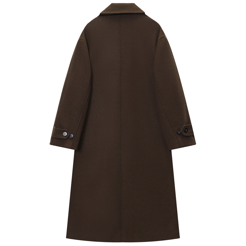 HXAO 여성 코트 브라운 트위드 울 & 블렌드 코트  - Wool Coat Peacoat 리뷰 및 가격