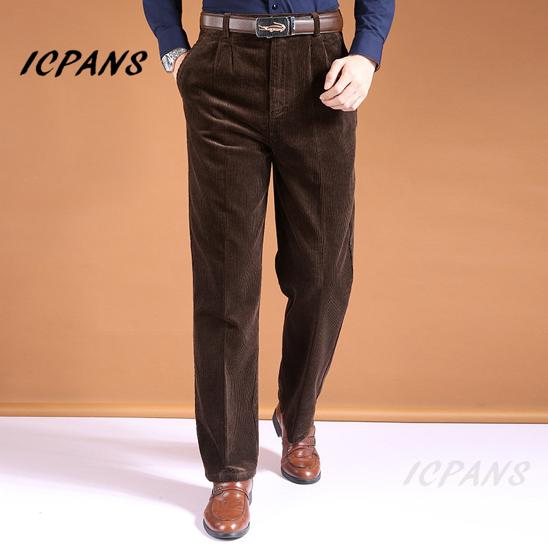 ICPANS 남성용 코듀로이 스트레이트 루즈 바지, 하 - Corduroy Pant Warm 리뷰 및 가격