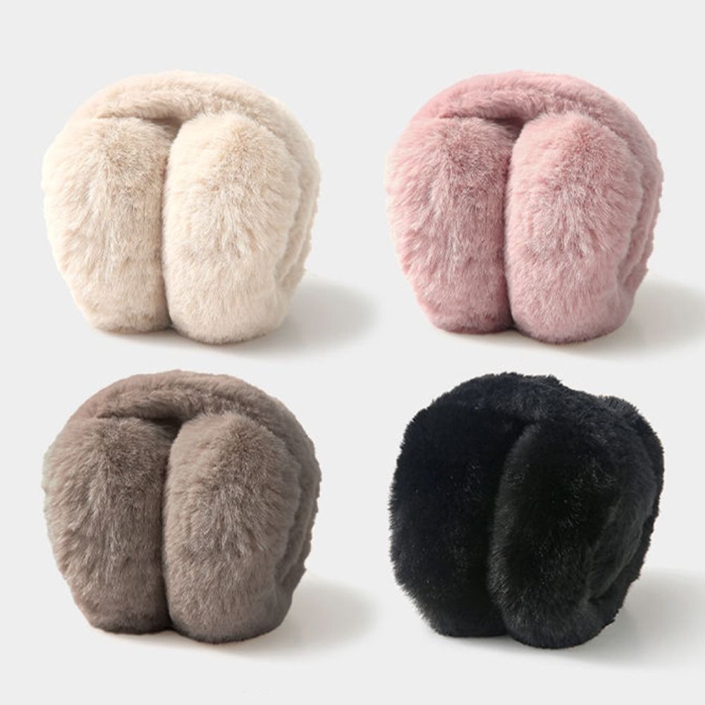 야외 겨울용 따뜻한 귀마개 휴대용 방한 인조 모피 귀덮 - Earmuffs Foldable 리뷰 및 가격