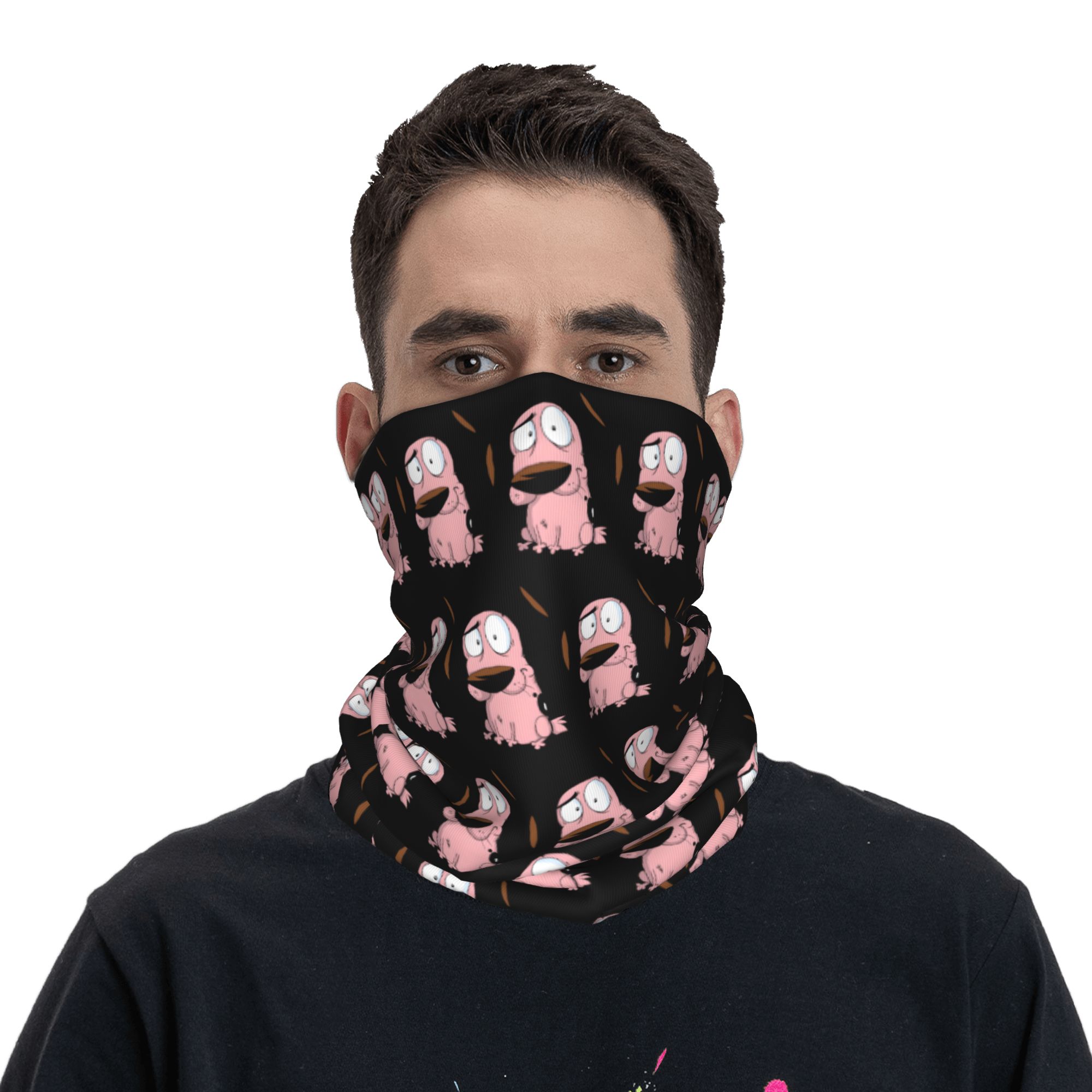 맞춤형 만화 용기 강아지 겨울 헤드밴드 넥워머 여성 남 - Neck Gaiter Fleece 리뷰 및 가격