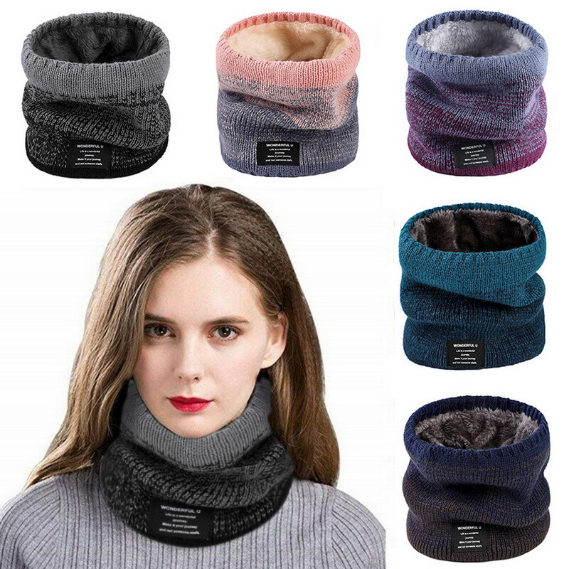 겨울 여성 남성 니트 그라디언트 헤드 스카프 목 스카프 - Wool Scarf Men 리뷰 및 가격