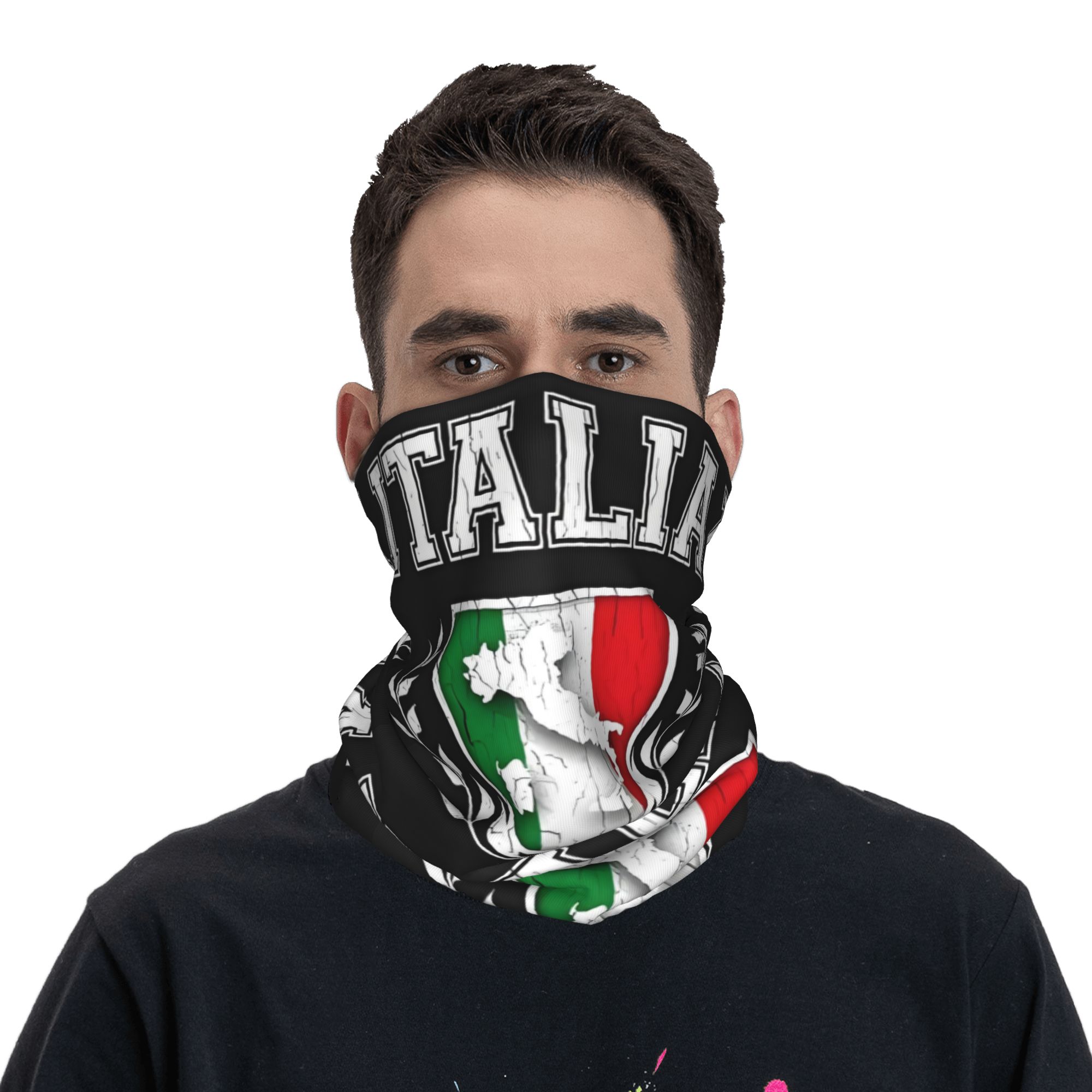 맞춤형 이탈리아 국기 반다나 넥 워머 남녀 겨울 스키  - Neck Gaiter Fleece 리뷰 및 가격
