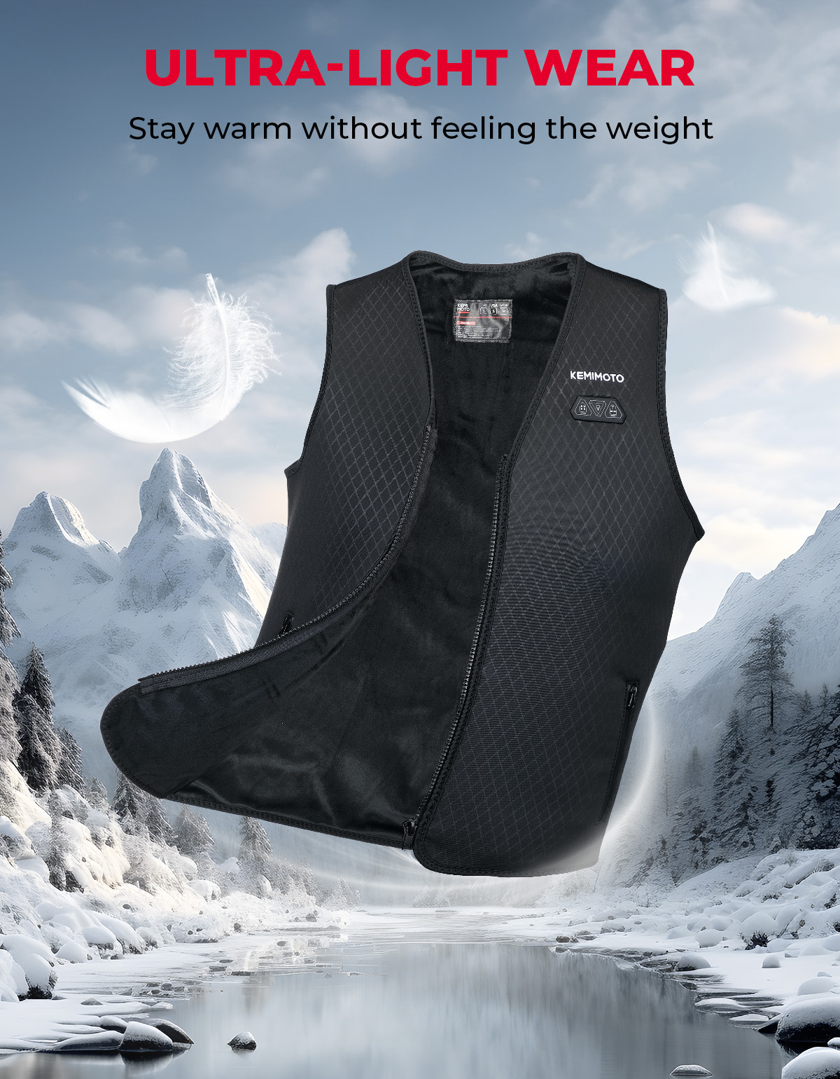 경량 가열 조끼 USB 전원을 사용하는 부드러운 크리스 - Heated Vest Battery 리뷰 및 가격