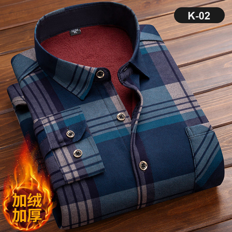 남성용 긴팔 체크 셔츠, 두꺼운 양털 안감, 부드러운  - Flannel Shirt Lined 리뷰 및 가격