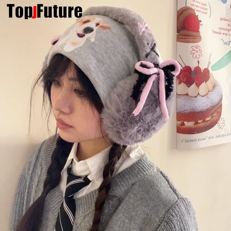 하라주쿠 Y2k 귀여운 달콤한 로리타 활 모피 귀 따뜻 - Earmuffs Foldable 리뷰 및 가격