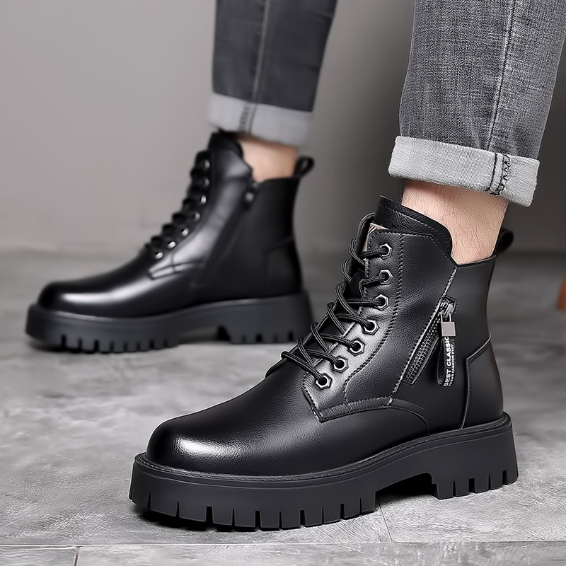 남성 클래식 정품 가죽 부츠 가을 겨울 방수 따뜻한 플 - Waterproof Winter Boot 리뷰 및 가격