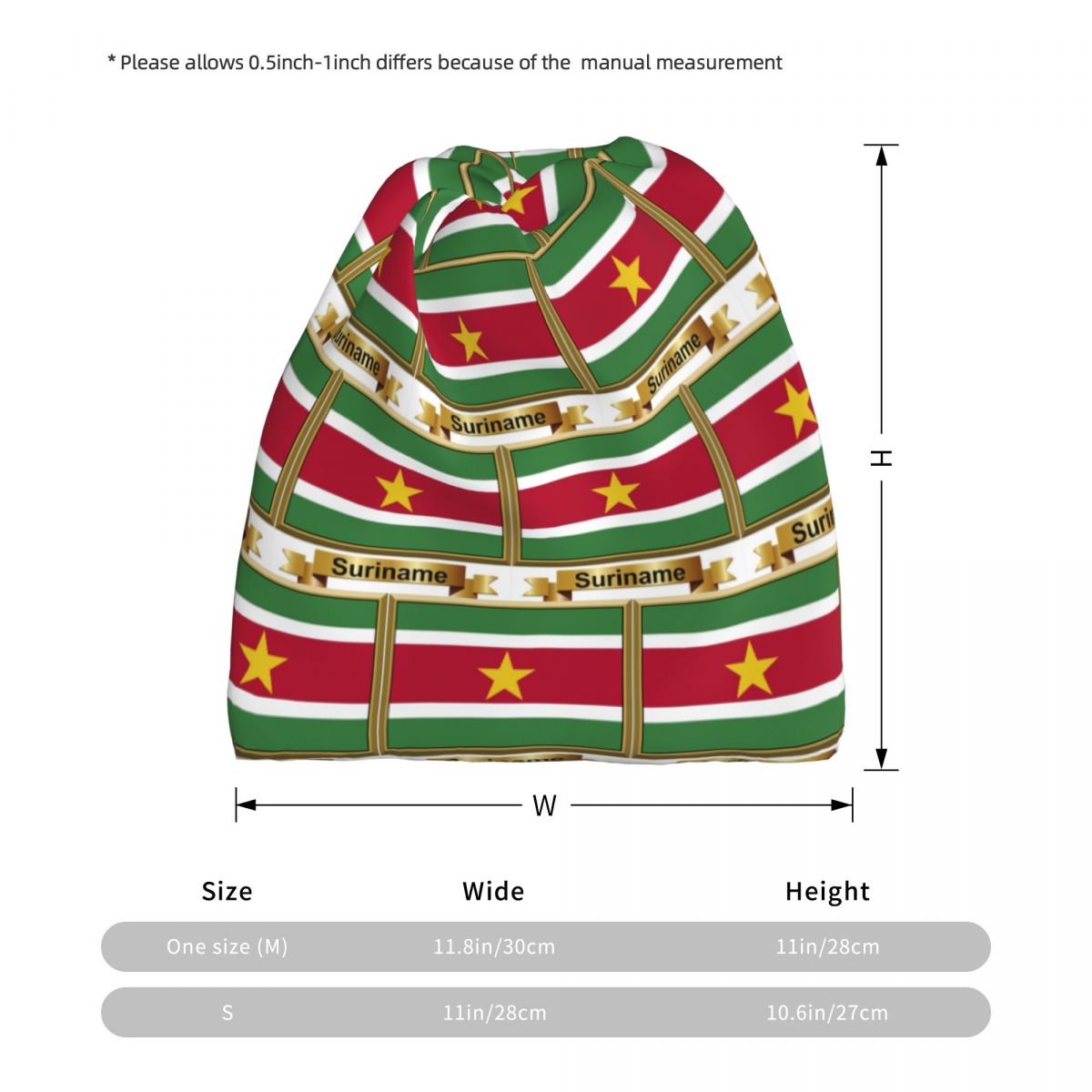 수리남 국기 제품(N) 반다나 넥 커버 매직 스카프 따 - Knit Beanie Hat Warm 리뷰 및 가격