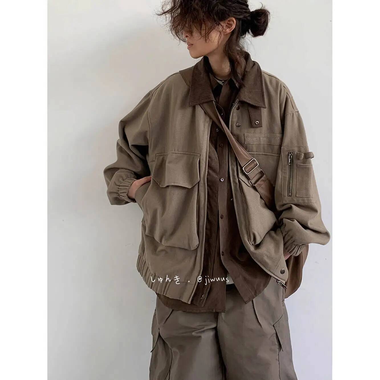 남자 자켓 봄 가을 루즈 카고 자켓 일본 빈티지 멀티  - Down Jacket Packable 리뷰 및 가격