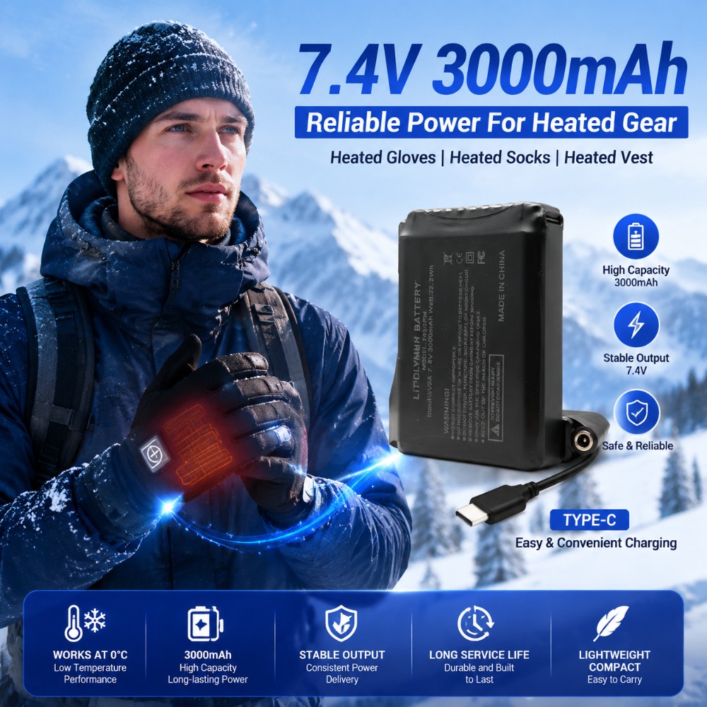 7.4V 3000mah 가열 장갑 배터리 가열 조끼 양 - Heated Vest Battery 리뷰 및 가격