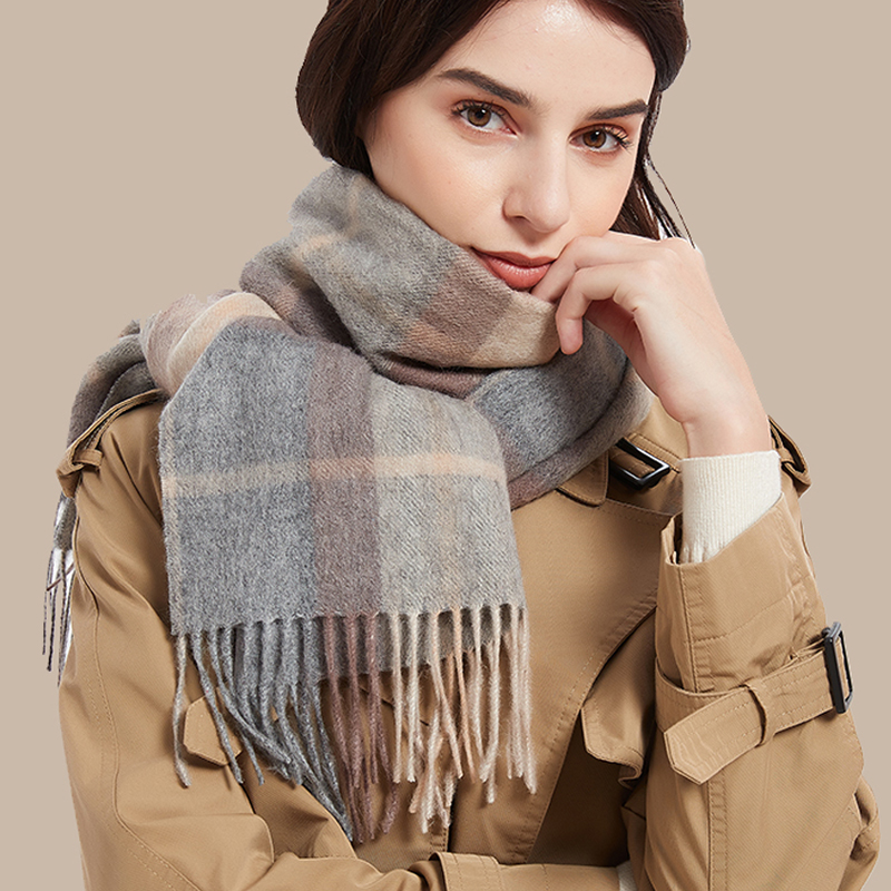 2025 매우 선택된 100% 울 레드 스코틀랜드 격자 - Wool Scarf Men 리뷰 및 가격