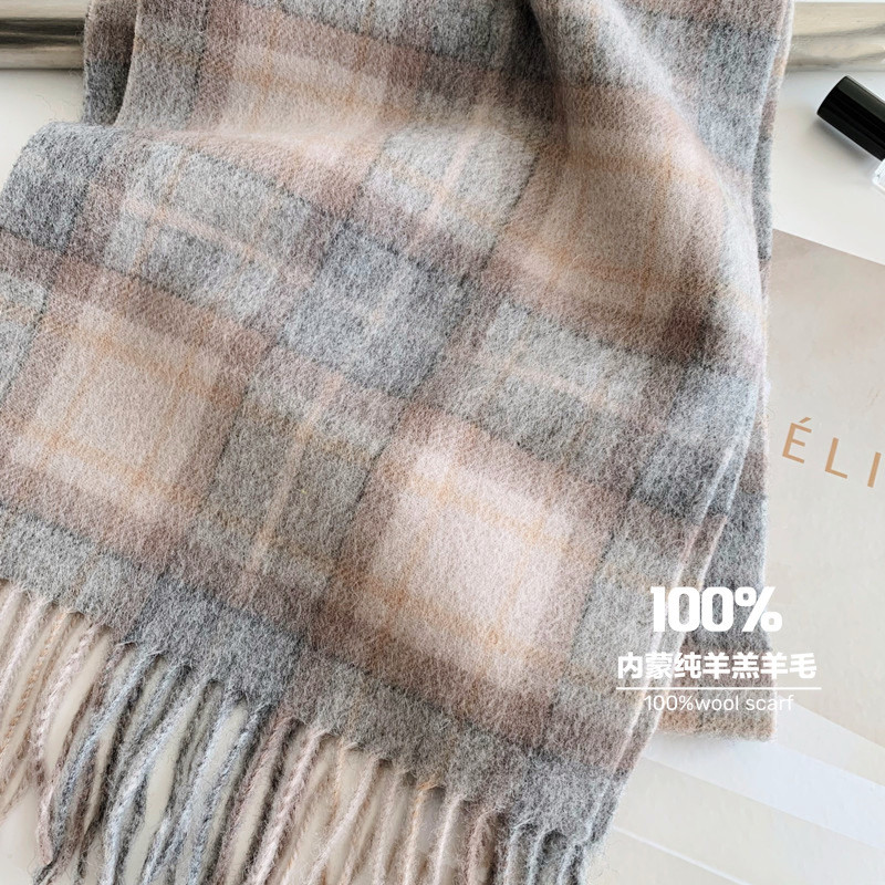 2025 매우 선택된 100% 울 레드 스코틀랜드 격자 - Wool Scarf Men 리뷰 및 가격