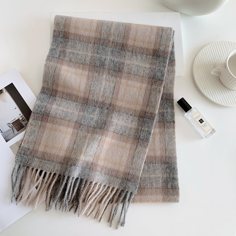 2025 매우 선택된 100% 울 레드 스코틀랜드 격자 - Wool Scarf Men 리뷰 및 가격